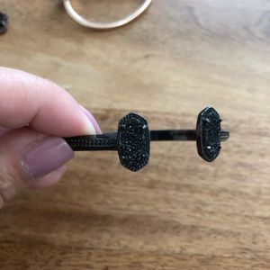 Kendra Scott gunmetal druzy Elton Bracelet